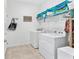 Laundry room with washer, dryer, and overhead storage at 7094 Sw 60Th Ln, Ocala, FL 34474