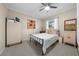 Cozy bedroom with built-in shelving and a window seat at 900 Mulberry St, Fruitland Park, FL 34731