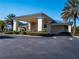 Inviting clubhouse exterior with palm trees and ample parking at 10801 Sw 71St Ave, Ocala, FL 34476