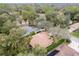 Aerial view of a neighborhood with lush trees at 19586 Sw 84Th Pl, Dunnellon, FL 34432