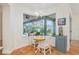 Kitchen breakfast nook with view of backyard from bay window at 19586 Sw 84Th Pl, Dunnellon, FL 34432