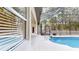 Inviting pool area with screened enclosure at 4475 Se 48Th Place Rd, Ocala, FL 34480