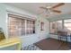 View of the screened in porch with neutral colors at 8569 Sw 92Nd Ln # F, Ocala, FL 34481