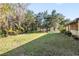 Spacious backyard with lush landscaping and mature trees at 2821 Se 80Th St, Ocala, FL 34480