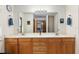 Double vanity bathroom with modern fixtures and ample counter space at 2821 Se 80Th St, Ocala, FL 34480
