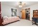 Bright bedroom with a single bed and access to an office at 2821 Se 80Th St, Ocala, FL 34480
