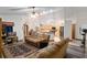 Spacious living room with open floor plan, neutral decor at 2821 Se 80Th St, Ocala, FL 34480