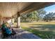 Spacious covered porch overlooking the backyard at 2821 Se 80Th St, Ocala, FL 34480