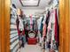 Large walk-in closet with ample shelving and hanging space at 2821 Se 80Th St, Ocala, FL 34480