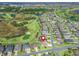 Home's location within a golf course community at 3416 Eisenhower Way, The Villages, FL 32163