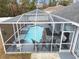 Relaxing screened-in pool area with lounge chairs at 4880 Sw 106Th St, Ocala, FL 34476