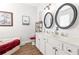 Bathroom boasts double vanity and a relaxing soaking tub at 5908 Nw 24Th St, Ocala, FL 34482