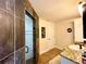 Spacious bathroom view showcasing the shower, vanity, and doorway to the toilet at 6701 Se 99Th Pl, Belleview, FL 34420