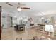 Modern kitchen with an island and stainless steel appliances at 8723 Sw 93Rd Ln # C, Ocala, FL 34481