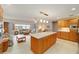 Spacious kitchen with island and lots of wood cabinets at 8851 Sw 92Nd Pl # E, Ocala, FL 34481