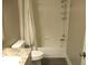 Bathroom with shower and sink at 11388 Sw 138Th Ln, Dunnellon, FL 34432