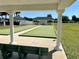 Well-maintained bocce ball courts nestled under a covered pavilion at 11500 Sw 136Th Pl, Dunnellon, FL 34432