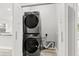 Convenient laundry area with stackable Samsung washer and dryer at 11759 Bostick St, Dunnellon, FL 34432