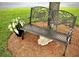 Whimsical butterfly bench in a serene setting, perfect for relaxing and enjoying the natural beauty at 13779 Sw 111Th Ave, Dunnellon, FL 34432