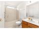 Clean bathroom with tub, toilet and vanity at 13957 Se 86Th Cir, Summerfield, FL 34491