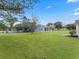 Spacious backyard with lush green lawn and mature trees at 20921 Sw 36Th St, Dunnellon, FL 34431