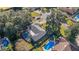 Aerial view showcasing home, pool, and surrounding neighborhood at 2575 Se 34Th St, Ocala, FL 34471