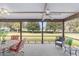 Relaxing screened porch overlooking the backyard at 4535 Nw 34Th Pl, Ocala, FL 34482