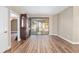 Bright dining area with hardwood floors and sliding doors to the pool area at 10384 Sw 41St Ave, Ocala, FL 34476