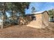 Tan colored storage shed in backyard at 10384 Sw 41St Ave, Ocala, FL 34476