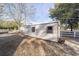 Tan metal storage shed in backyard at 13775 Sw 115Th Pl, Dunnellon, FL 34432