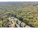 Aerial view of homes nestled in a wooded area at 14146 Sw 112Th Cir, Dunnellon, FL 34432