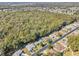 Aerial view of homes nestled in a wooded area at 14146 Sw 112Th Cir, Dunnellon, FL 34432