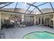 Outdoor oasis with pool, screened enclosure, and summer kitchen at 4048 Se 38Th Loop, Ocala, FL 34480