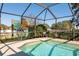 Inviting screened pool with stained glass feature at 4048 Se 38Th Loop, Ocala, FL 34480