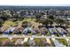 Aerial view of a suburban neighborhood featuring houses and green spaces at 6760 Sw 112Th St, Ocala, FL 34476