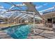 Inviting swimming pool with a screened enclosure at 700 Se 49Th Ave, Ocala, FL 34471