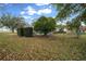 Large backyard with chain link fence and mature trees at 8597 Sw 108Th Lane Rd, Ocala, FL 34481