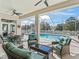 Relaxing pool area with covered patio and seating at 9270 Sw 9Th Ter, Ocala, FL 34476