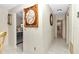 Bright hallway with kitchen and bathroom access at 9981 Sw 101St Pl, Ocala, FL 34481