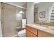 Bathroom with granite countertop and walk in shower at 12000 S Highway 475, Ocala, FL 34480