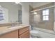 Clean bathroom with granite countertop and shower/tub at 12000 S Highway 475, Ocala, FL 34480
