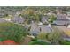 Aerial view of the home, highlighting its private backyard at 2021 Se Twin Bridge Cir, Ocala, FL 34471