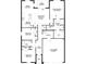 Open-concept floor plan featuring 3 bedrooms, 2 bathrooms, great room, kitchen, dining area, and 2-car garage at 3168 Ne 46Th Ave, Ocala, FL 34470