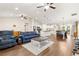 Open concept living space with kitchen, dining, and living areas at 3707 Se 24Th St, Ocala, FL 34471