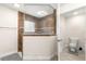 Large walk-in shower with glass enclosure and tiled walls at 3707 Se 24Th St, Ocala, FL 34471