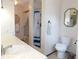 Bathroom with shower, toilet, and vanity at 4960 Se 17Th St, Ocala, FL 34471