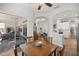 Breakfast nook with view of backyard and kitchen at 5141 Greens Dr, Lady Lake, FL 32159