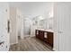 Spa-like bathroom with double vanity and shower at 6303 Sw 116Th Street Rd, Ocala, FL 34476