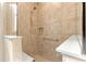 Walk-in shower with tiled walls and built-in seat at 8760 Sw 79Th Loop, Ocala, FL 34481