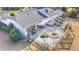 Aerial view of the house, showing the layout and the pool and screen enclosure at 10043 Sw 202Nd Cir, Dunnellon, FL 34431